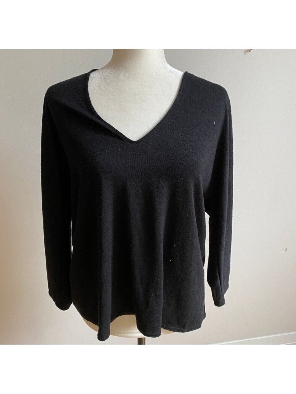 wilfred Free Aritzia 3/4 sleeve top black Small